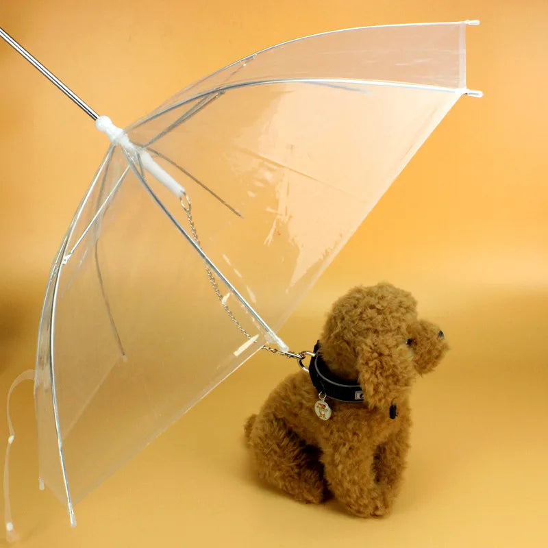 Pet Umbrellas hyena artifact Teddy bear dog pet Rain Gear lovely pet supplies waterproof cat dog umbrella sale