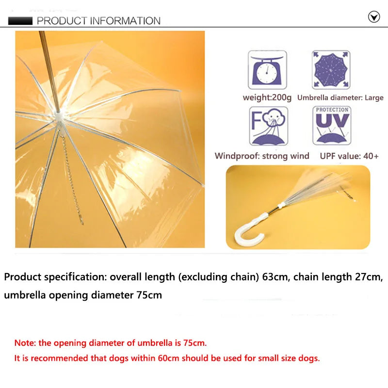 Pet Umbrellas hyena artifact Teddy bear dog pet Rain Gear lovely pet supplies waterproof cat dog umbrella sale