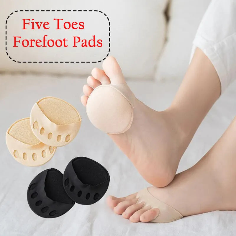 Five Toes Forefoot Pads for Women High Heels Half InsolesSilicone Honeycomb Forefoot Insoles Gel Insoles Breathable Shoe Cushion