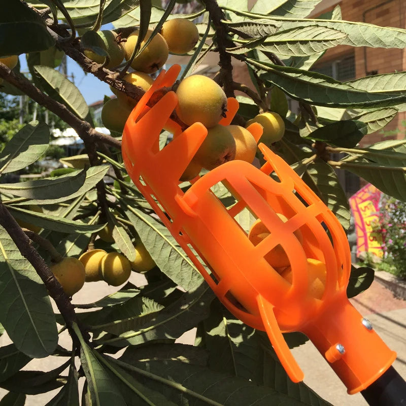 Portable Fruit Picker Head Garden Basket Fruit Catcher Gardening Fruit Picking Tool for Apple Peach Bayberry Picking Supplies