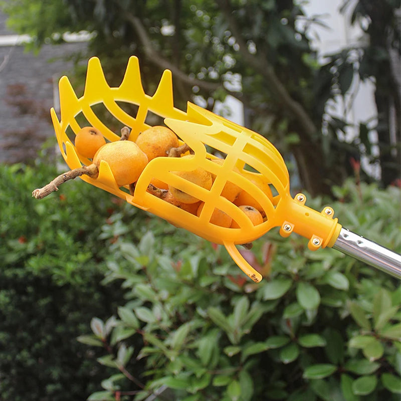 Portable Fruit Picker Head Garden Basket Fruit Catcher Gardening Fruit Picking Tool for Apple Peach Bayberry Picking Supplies