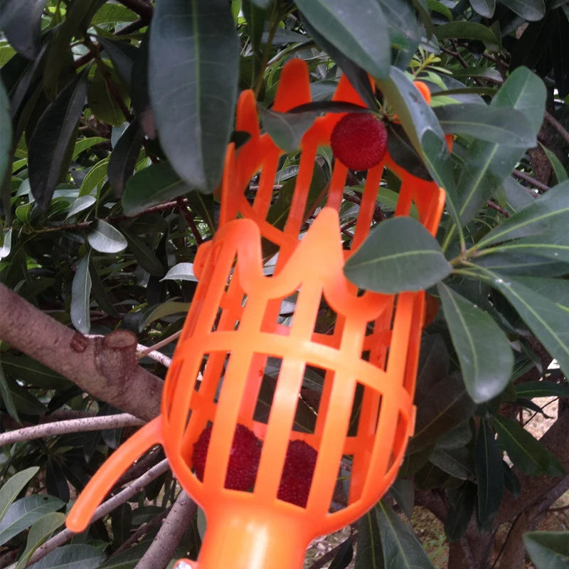 Portable Fruit Picker Head Garden Basket Fruit Catcher Gardening Fruit Picking Tool for Apple Peach Bayberry Picking Supplies