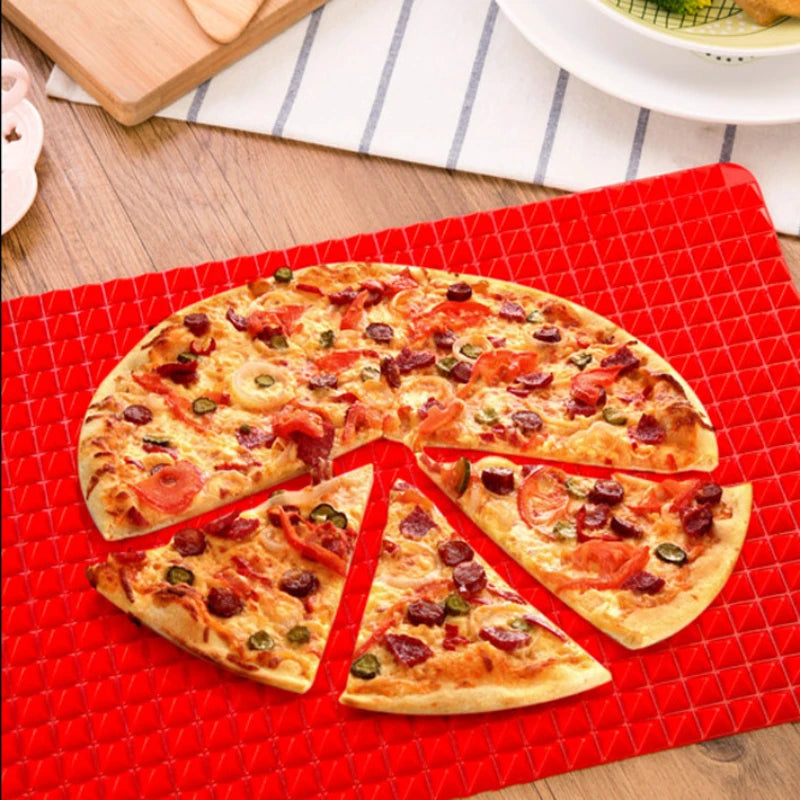 Multifunctional BBQ Pizza Mat Bakeware Silicone Mat Pyramid Microwave Oven Baking Placemat Tray Kitchen Baking Accessories