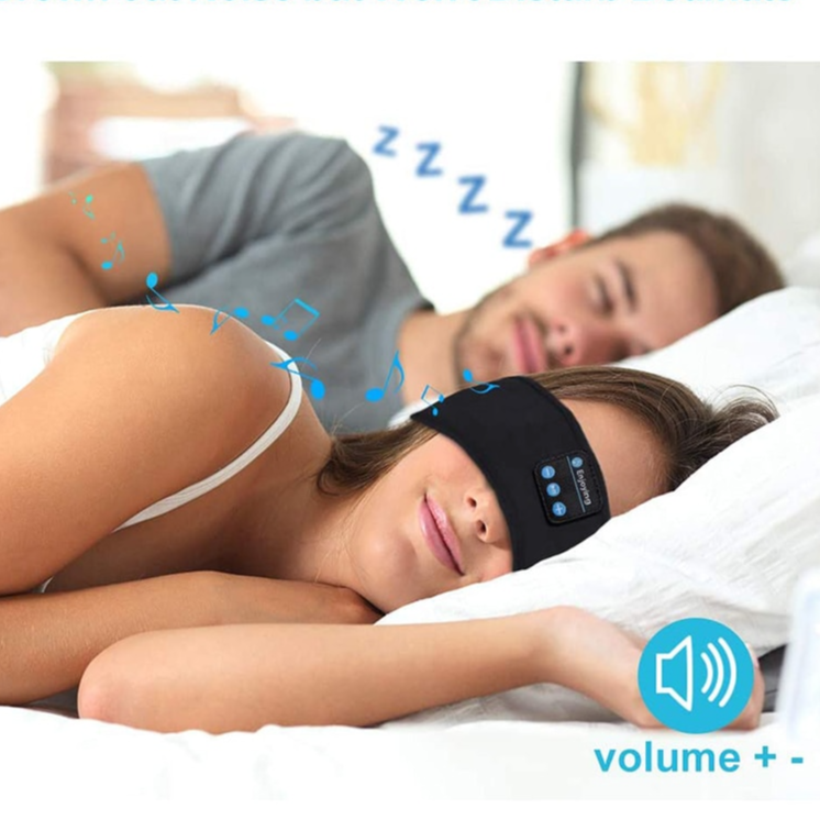 Headphones Bluetooth Wireless. Enjoying Sleep