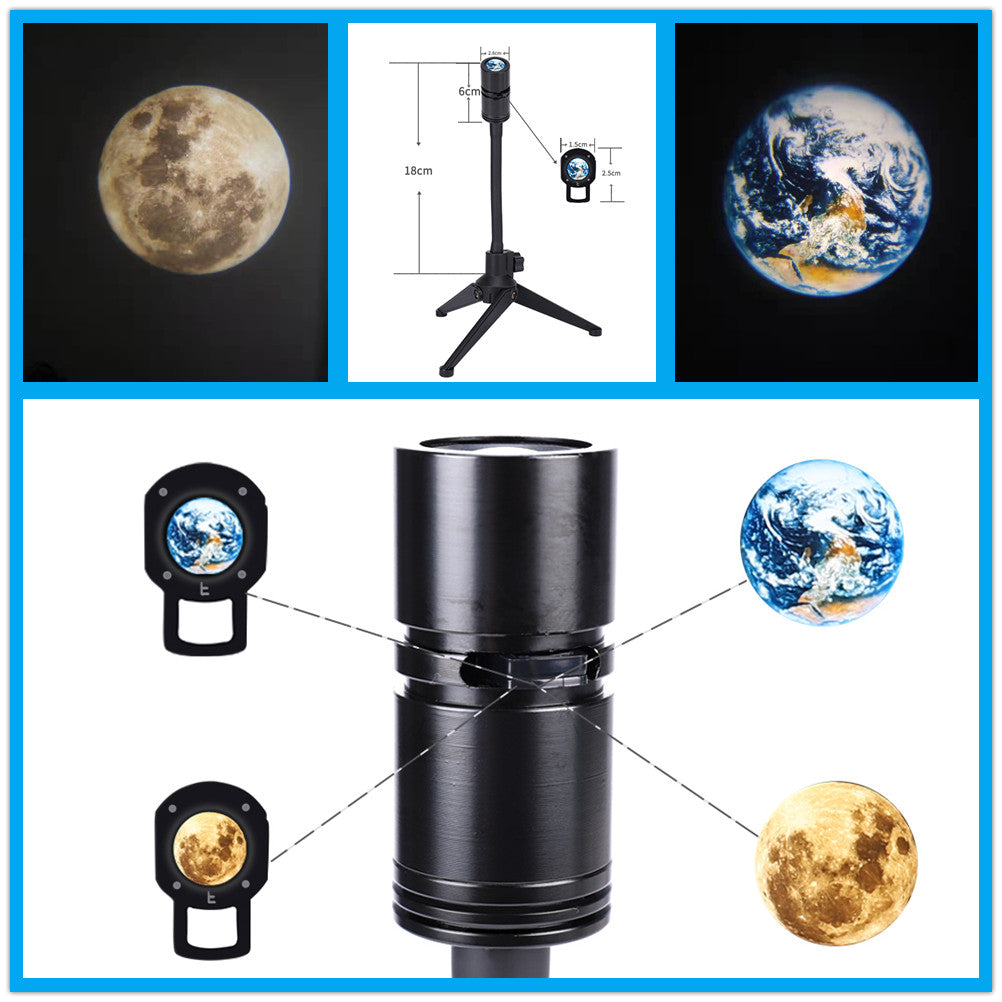 Moon & Earth LED Projector