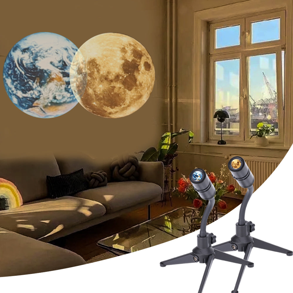 Moon & Earth LED Projector